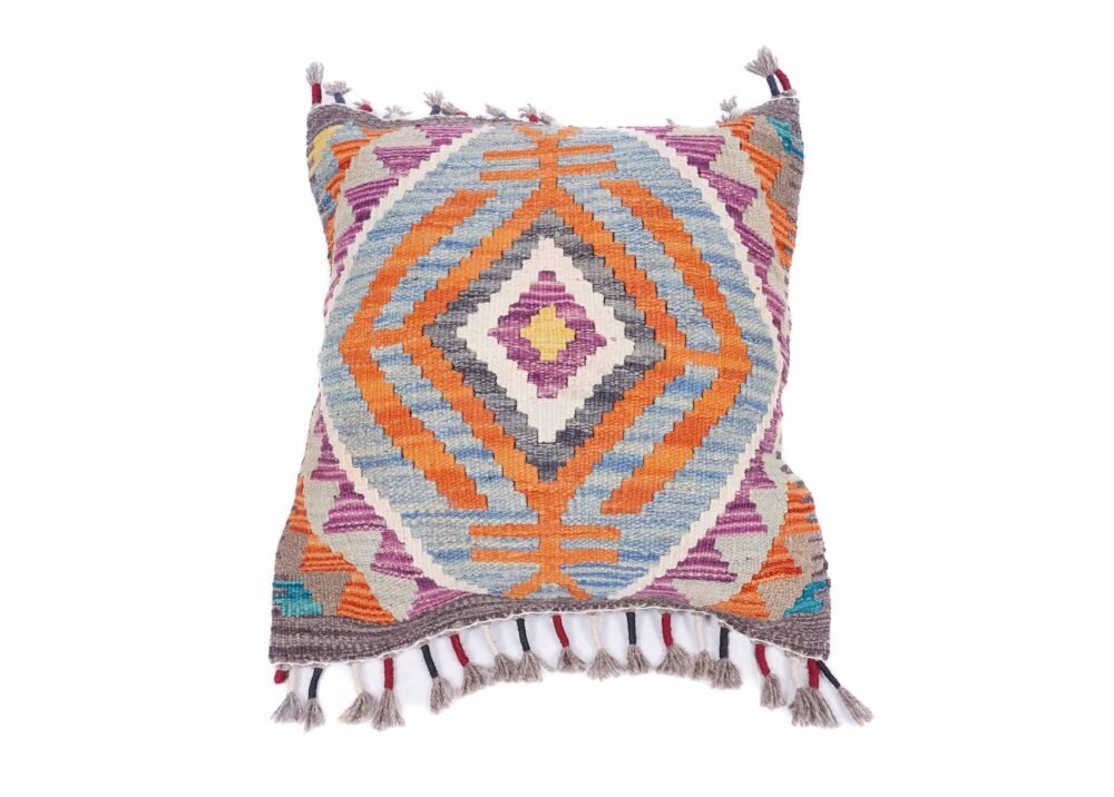 Decorative Pillows for Couch - Traditional Style Kilim Cushion 1.54x1.64 ft