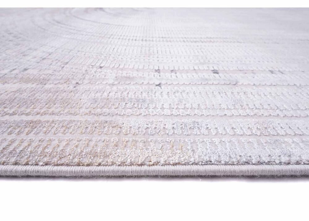 Elegant Black and Grey Rug Stripped Pattern 6x9 ft Cotton-Bamboo