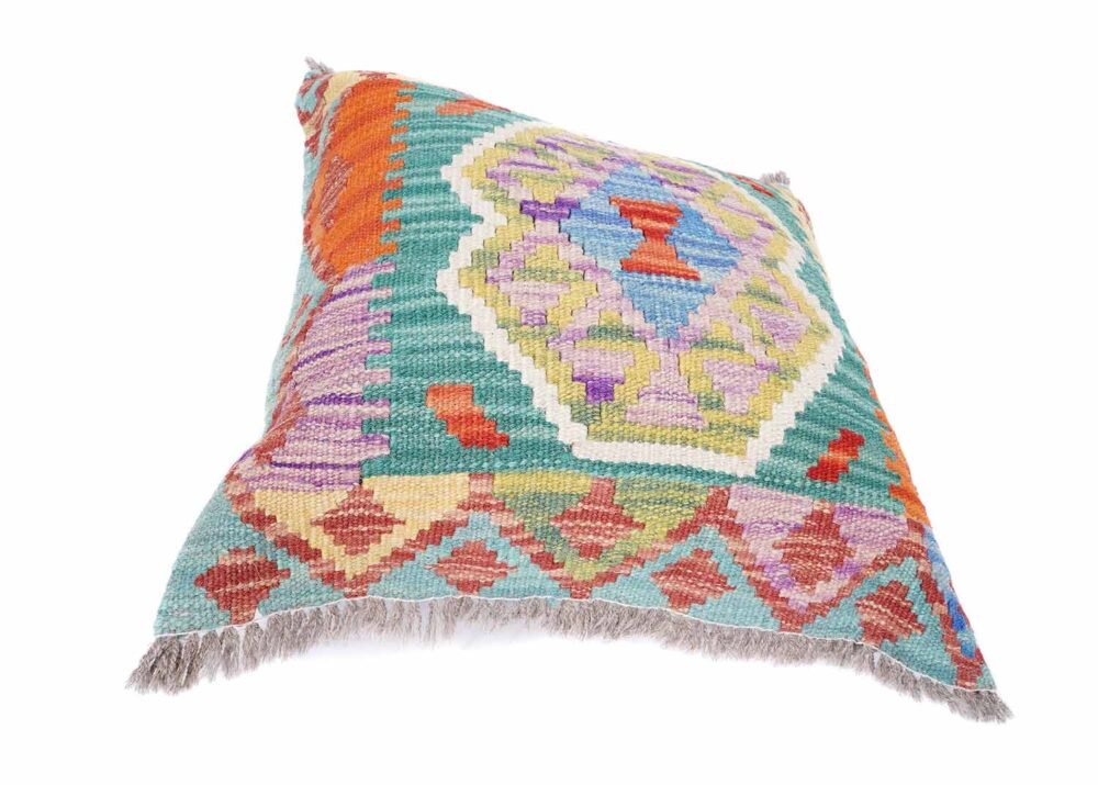 Kilim Design Decorative Pillows for Bed 1.51x1.51 ft Handwoven Cushion