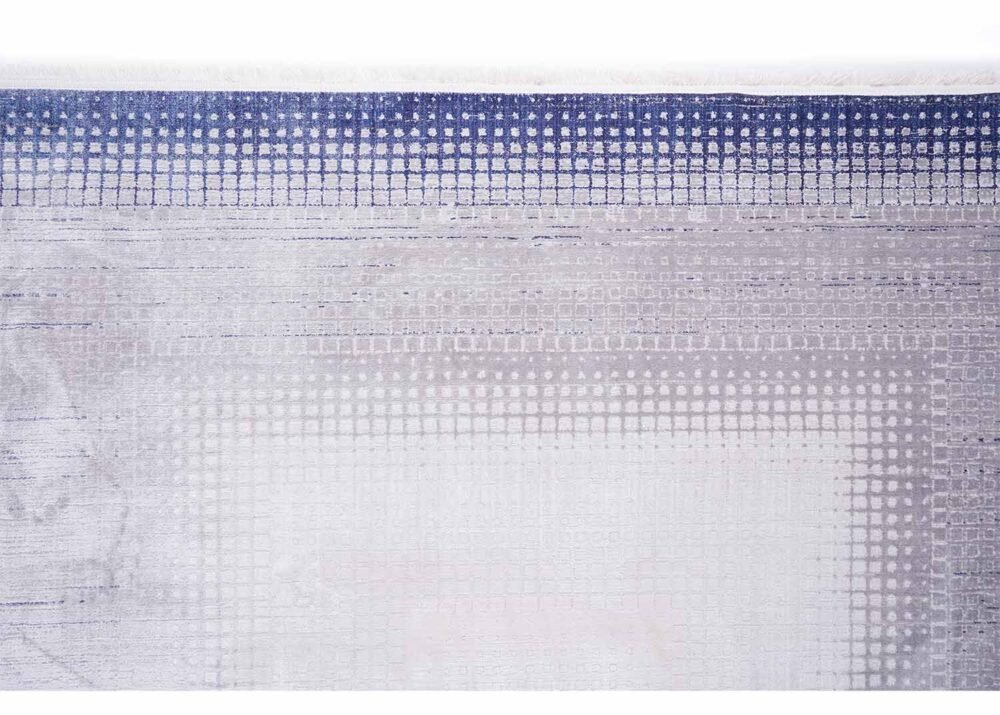 Modern Area Rug Distressed Grey-Blue 7x5 ft