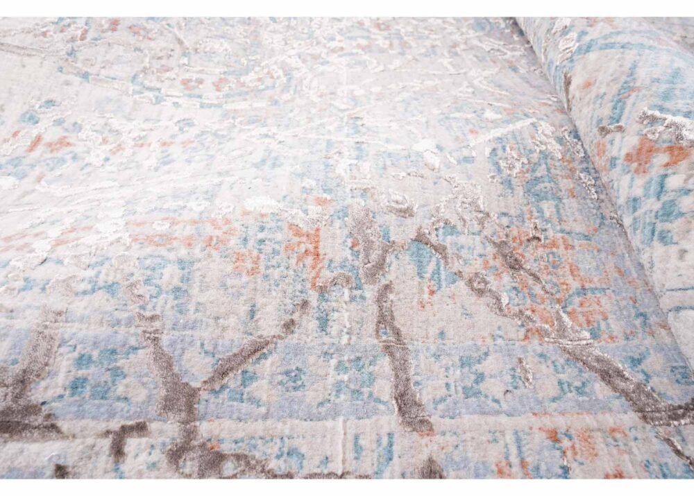 Modern Aspendos Light Colored Rug Abstract Pattern 11x7.8 ft