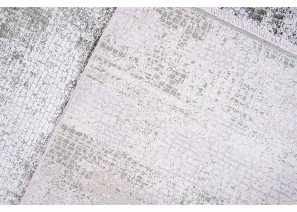 Modern Infinity Green and Beige Rug 4x6 ft Abstract Pattern