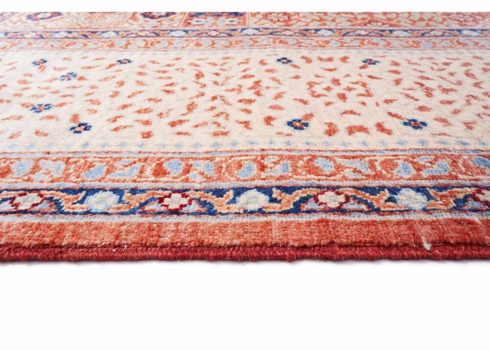 Beige and Orange Rug 11x8 ft Traditional Hand-Knotted Memluk - Rugs 1