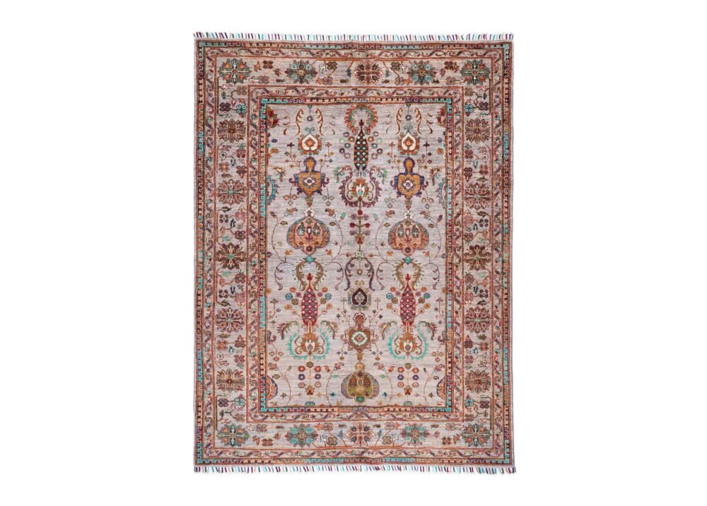 Hand Knotted Oriental Rug 6.8x5.1 ft Traditional Sultani - Rugs 1