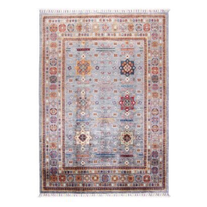 Hand-Knotted Traditional Sultani Grey Carpet Rug 5.8x4.1 ft - Rugs 1