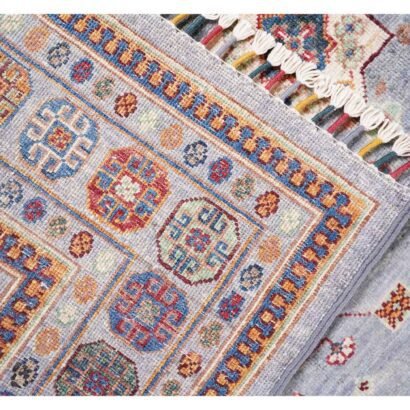 Hand-Knotted Traditional Sultani Grey Carpet Rug 5.8x4.1 ft - Rugs 1