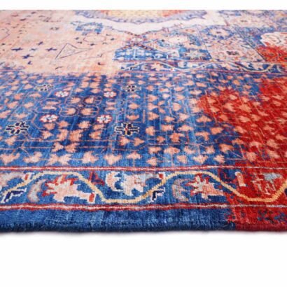 Modern Traditional Rug Geometric Pattern Purple-Red 11.2x8.6 ft - Rugs 1