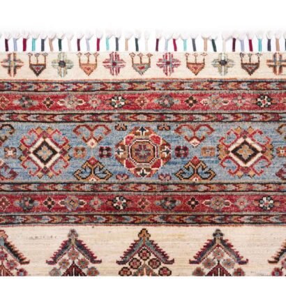 New Sultani Hand Knotted Rug 5x2.9 ft Traditional Beige Wool-Cotton - Rugs 1