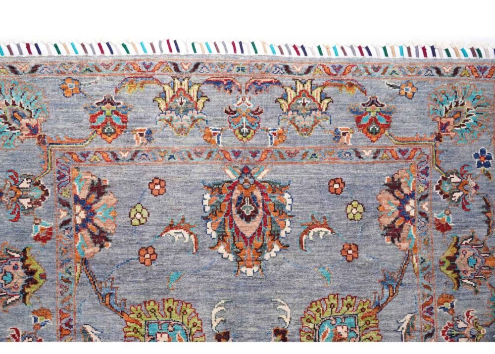 Rugs for Living Room Grey Sultani Floral Traditional Pattern 5.9x4 ft - Rugs 1