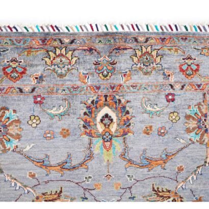 Rugs for Living Room Grey Sultani Floral Traditional Pattern 5.9x4 ft - Rugs 1
