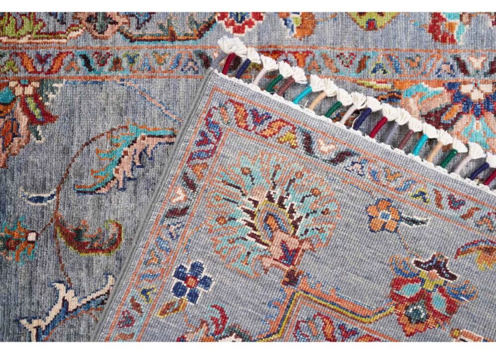 Rugs for Living Room Grey Sultani Floral Traditional Pattern 5.9x4 ft - Rugs 1