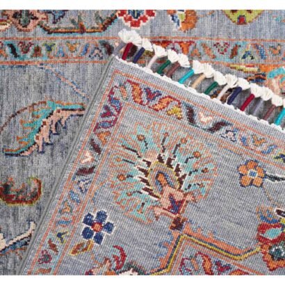 Rugs for Living Room Grey Sultani Floral Traditional Pattern 5.9x4 ft - Rugs 1