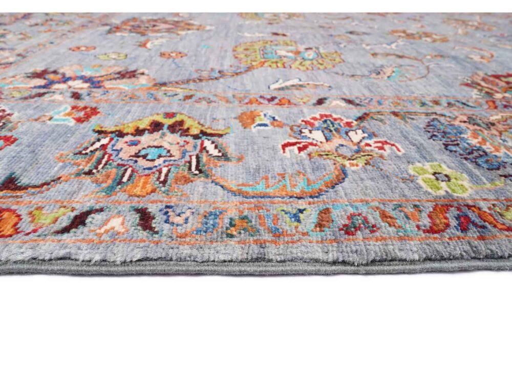 Rugs for Living Room Grey Sultani Floral Traditional Pattern 5.9x4 ft - Rugs 1