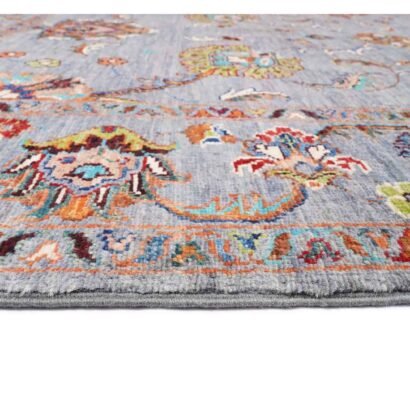 Rugs for Living Room Grey Sultani Floral Traditional Pattern 5.9x4 ft - Rugs 1