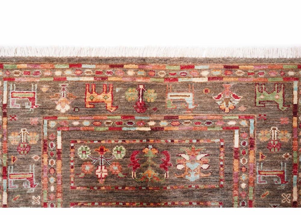 Rustic Brown Sultani Small Area Rugs 3.7x2.5 ft Traditional - Rugs 1