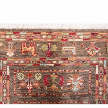 Rustic Brown Sultani Small Area Rugs 3.7x2.5 ft Traditional - Rugs 1