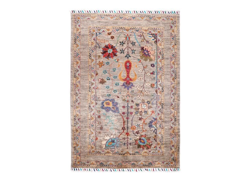 Small Floral Rug Washable Sultani Traditional Carpet 5x3.4 ft - Rugs 1