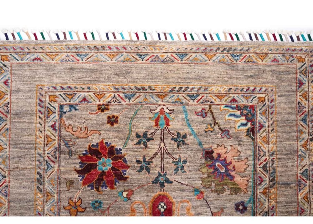 Small Floral Rug Washable Sultani Traditional Carpet 5x3.4 ft - Rugs 1