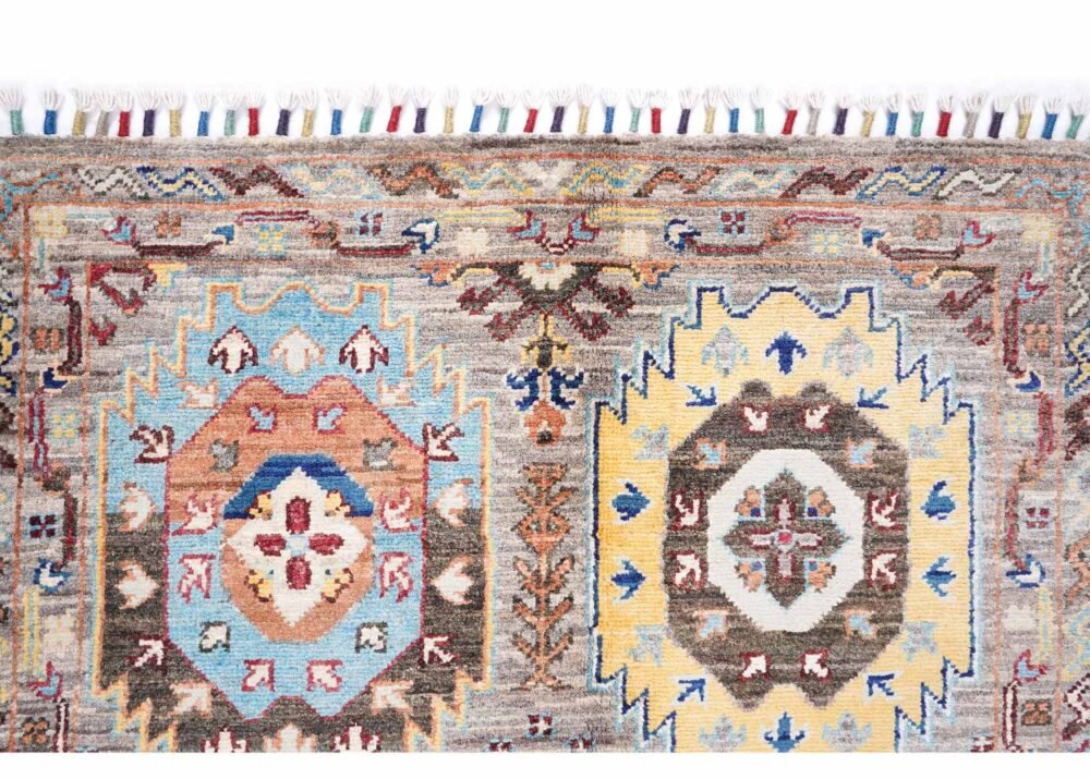 Sultani Traditional Hand Knotted Rug - Beige-Blue 4.3x2.6 ft Area - Rugs 1