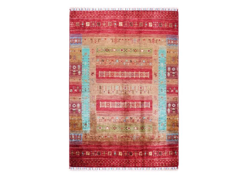 Sultani Traditional Washable Kitchen Rugs 5.8x4 ft Hand-Knotted with Wool - Rugs 1