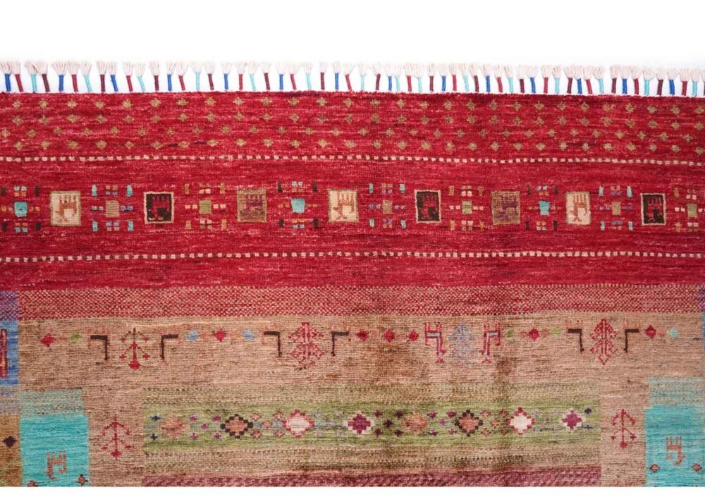 Sultani Traditional Washable Kitchen Rugs 5.8x4 ft Hand-Knotted with Wool - Rugs 1