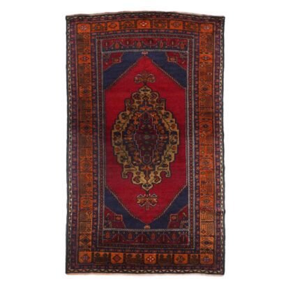 Taspinar Vintage Red Orange Area Rugs Hand-Knotted 8.2x4.8 ft Traditional - Rugs 1