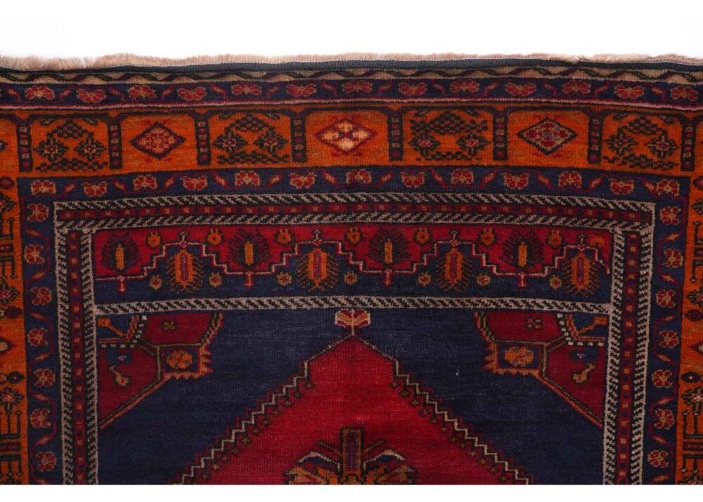 Taspinar Vintage Red Orange Area Rugs Hand-Knotted 8.2x4.8 ft Traditional - Rugs 1