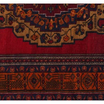 Taspinar Vintage Red Orange Area Rugs Hand-Knotted 8.2x4.8 ft Traditional - Rugs 1