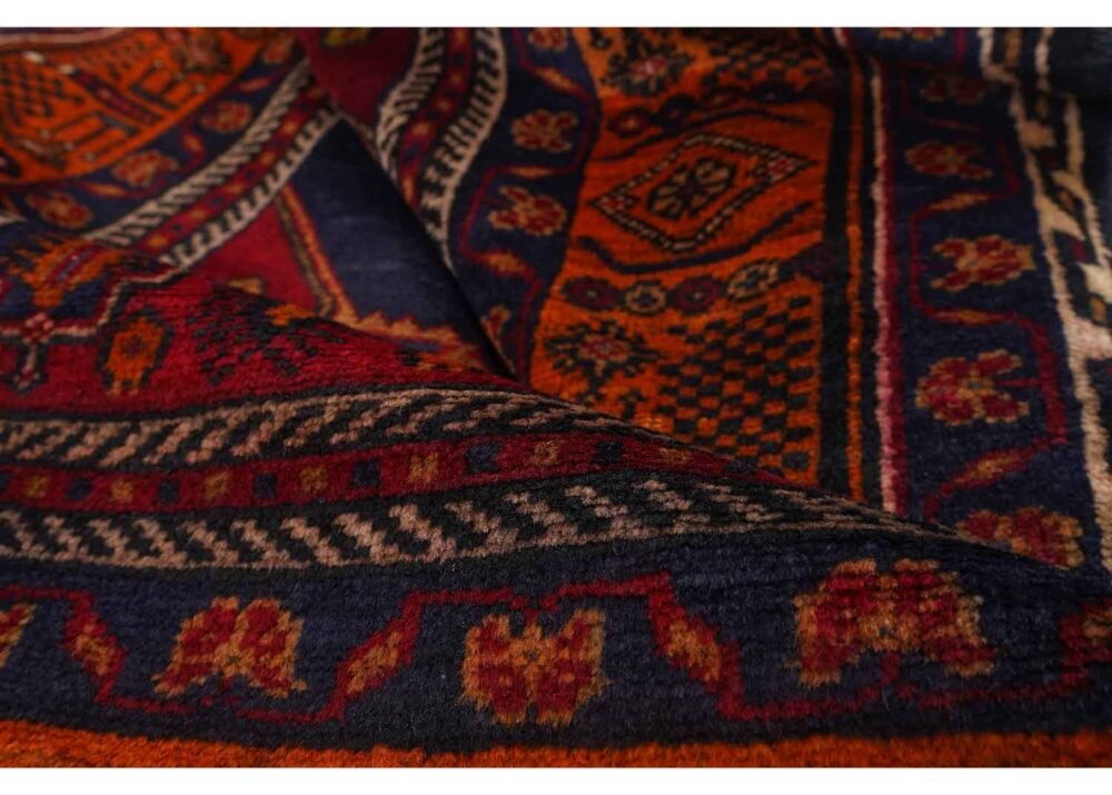 Taspinar Vintage Red Orange Area Rugs Hand-Knotted 8.2x4.8 ft Traditional - Rugs 1