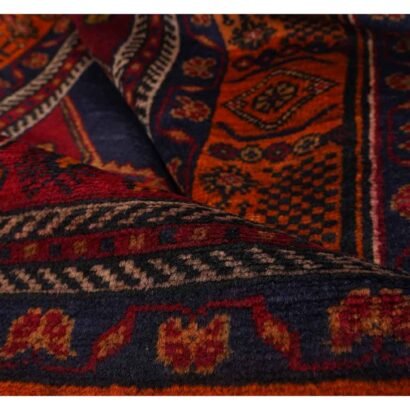 Taspinar Vintage Red Orange Area Rugs Hand-Knotted 8.2x4.8 ft Traditional - Rugs 1