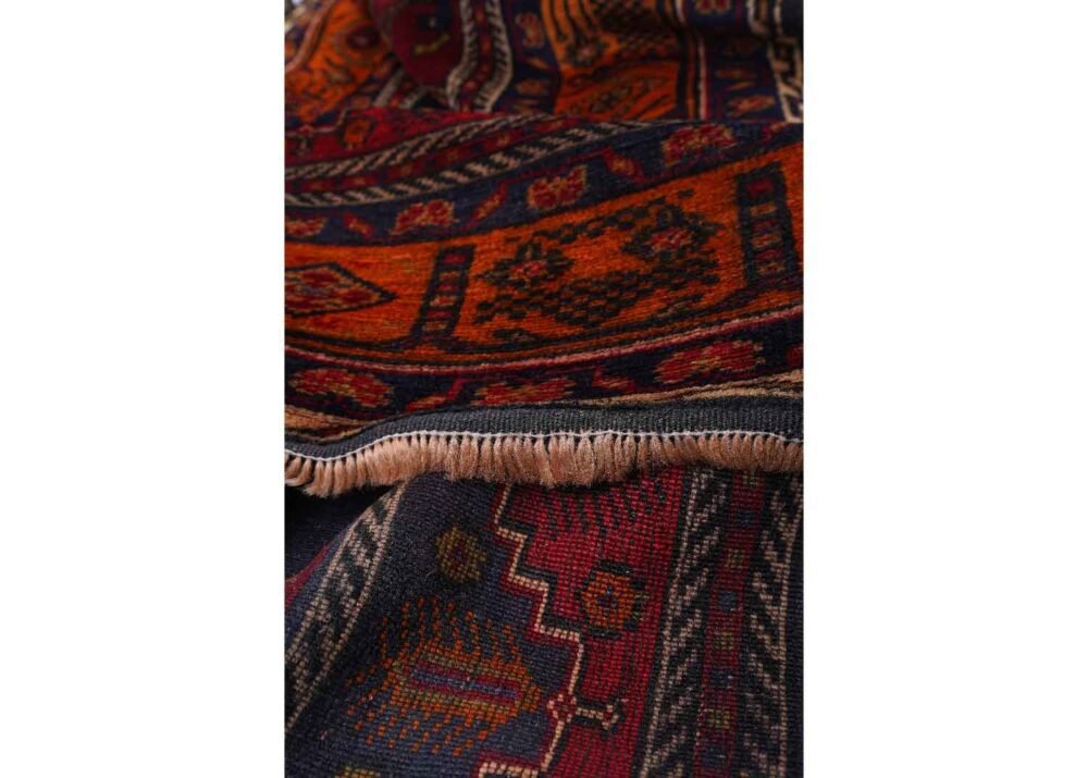 Taspinar Vintage Red Orange Area Rugs Hand-Knotted 8.2x4.8 ft Traditional - Rugs 1
