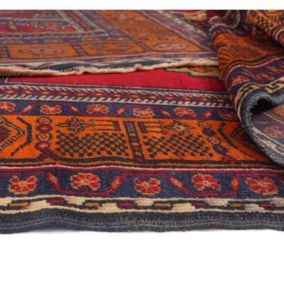 Taspinar Vintage Red Orange Area Rugs Hand-Knotted 8.2x4.8 ft Traditional - Rugs 1