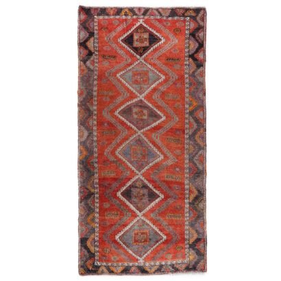 Traditional Kurt Antique Wool Rug 9.9x4.6 ft Hand-Knotted Area - Rugs 1