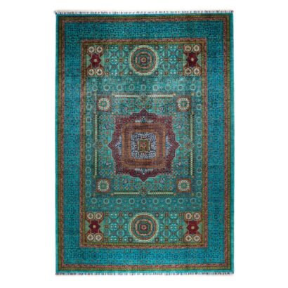 Traditional Memluk Hand-Knotted with Wool Turkish Rug 9.5x6.9 ft - Rugs 1