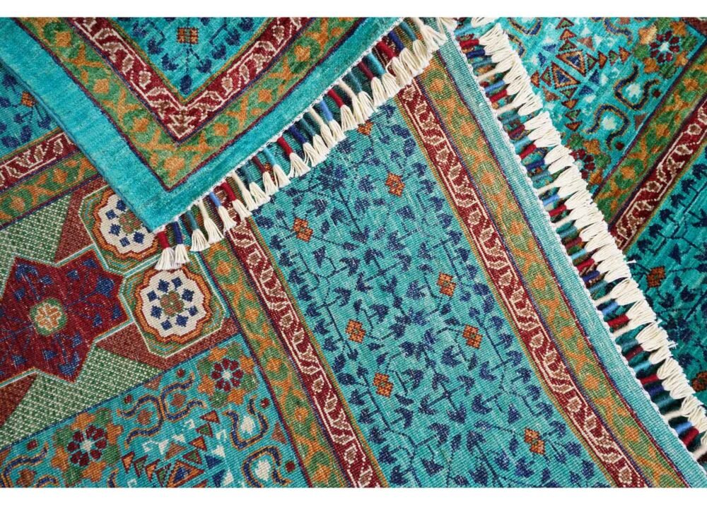 Traditional Memluk Hand-Knotted with Wool Turkish Rug 9.5x6.9 ft - Rugs 1