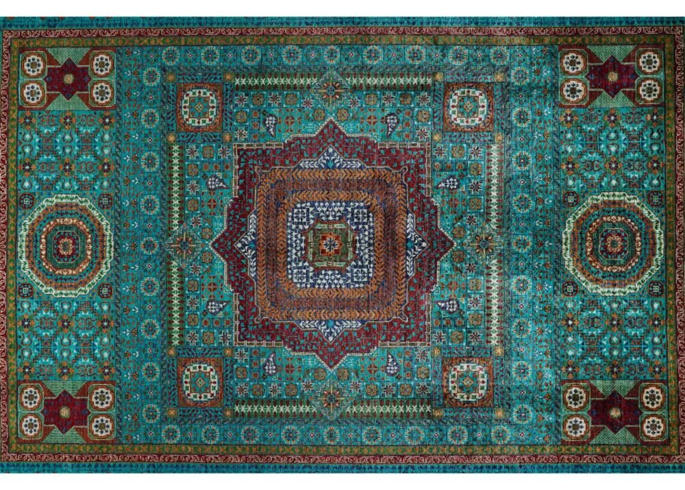 Traditional Memluk Hand-Knotted with Wool Turkish Rug 9.5x6.9 ft - Rugs 1