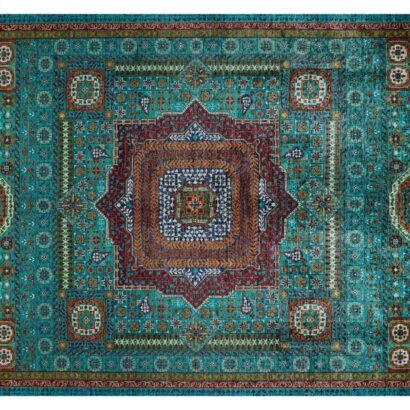 Traditional Memluk Hand-Knotted with Wool Turkish Rug 9.5x6.9 ft - Rugs 1