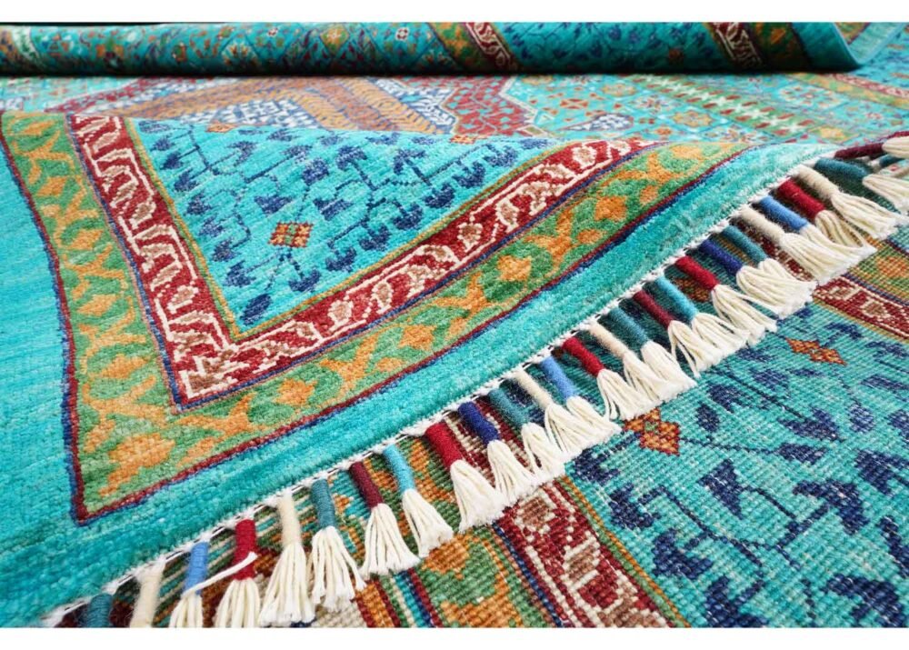 Traditional Memluk Hand-Knotted with Wool Turkish Rug 9.5x6.9 ft - Rugs 1