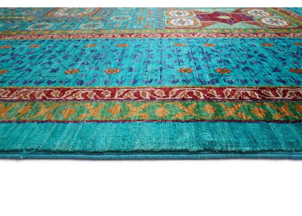 Traditional Memluk Hand-Knotted with Wool Turkish Rug 9.5x6.9 ft - Rugs 1