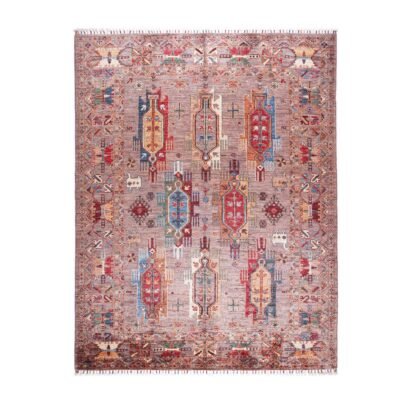 Traditional Oriental Sultani 6x5 Rug Hand-Knotted with Wool-Cotton - Rugs 1