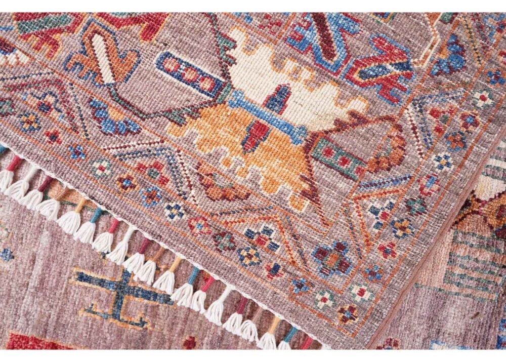 Traditional Oriental Sultani 6x5 Rug Hand-Knotted with Wool-Cotton - Rugs 1