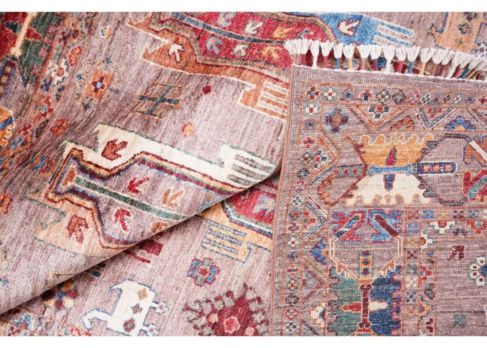 Traditional Oriental Sultani 6x5 Rug Hand-Knotted with Wool-Cotton - Rugs 1