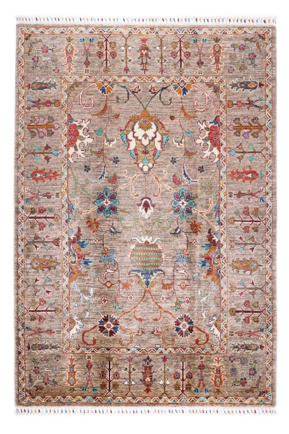 Traditional Sultani Brown Area Rugs Oriental Pattern 6x4 ft - Rugs 1