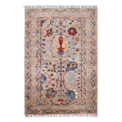 Traditional Sultani Floral Outdoor Rug 5x3.4 ft Hand-Knotted - Rugs 1
