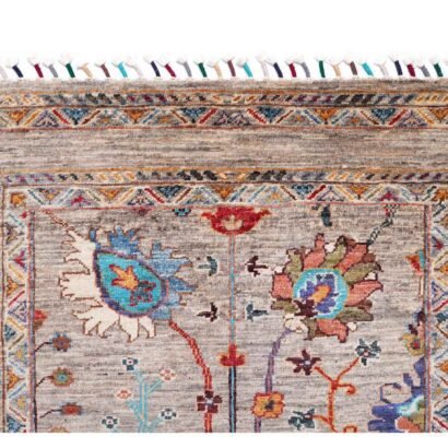 Traditional Sultani Floral Outdoor Rug 5x3.4 ft Hand-Knotted - Rugs 1