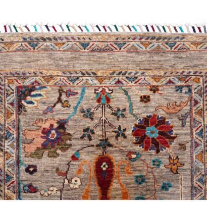 Traditional Sultani Floral Outdoor Rug 5x3.4 ft Hand-Knotted - Rugs 1