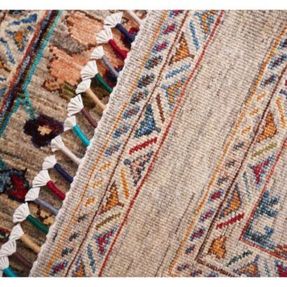 Traditional Sultani Floral Outdoor Rug 5x3.4 ft Hand-Knotted - Rugs 1