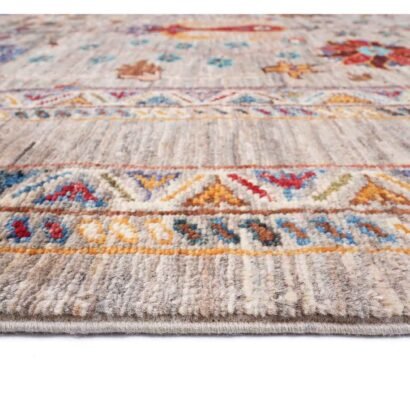 Traditional Sultani Floral Outdoor Rug 5x3.4 ft Hand-Knotted - Rugs 1