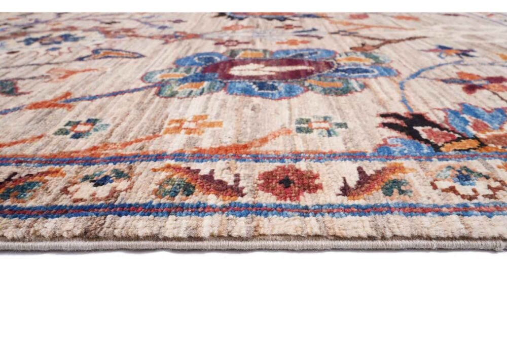 Traditional Sultani Handknotted Wool Rugs 4.4x2.7 ft Floral Pattern - Rugs 1
