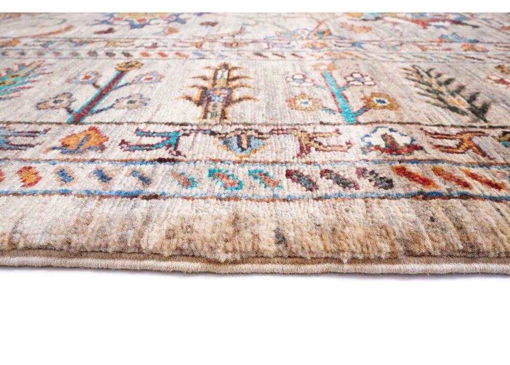 Traditional Sultani Large Beige Rug Oriental Pattern 8x5.8 ft - Rugs 1